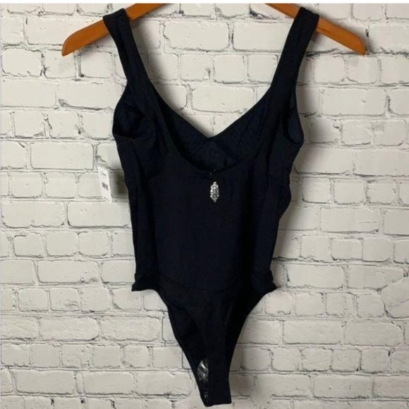 Free People Movement Heart of Gold Leotard Black Bodysuit Size XS Stretch - Picture 4 of 7